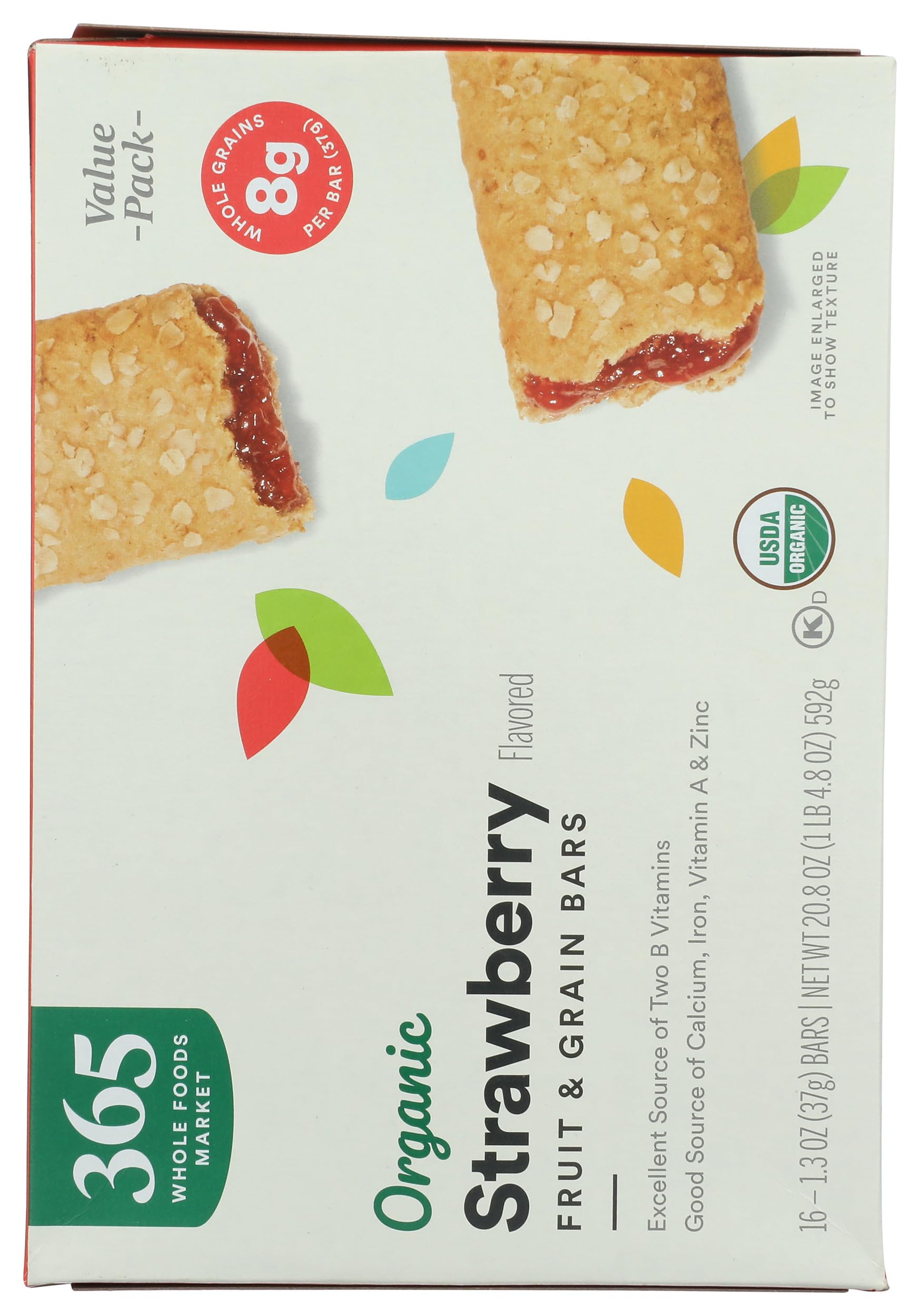 Organic Strawberry Fruit And Grain Bars 20.8 Oz 365 By Whole Foods Market