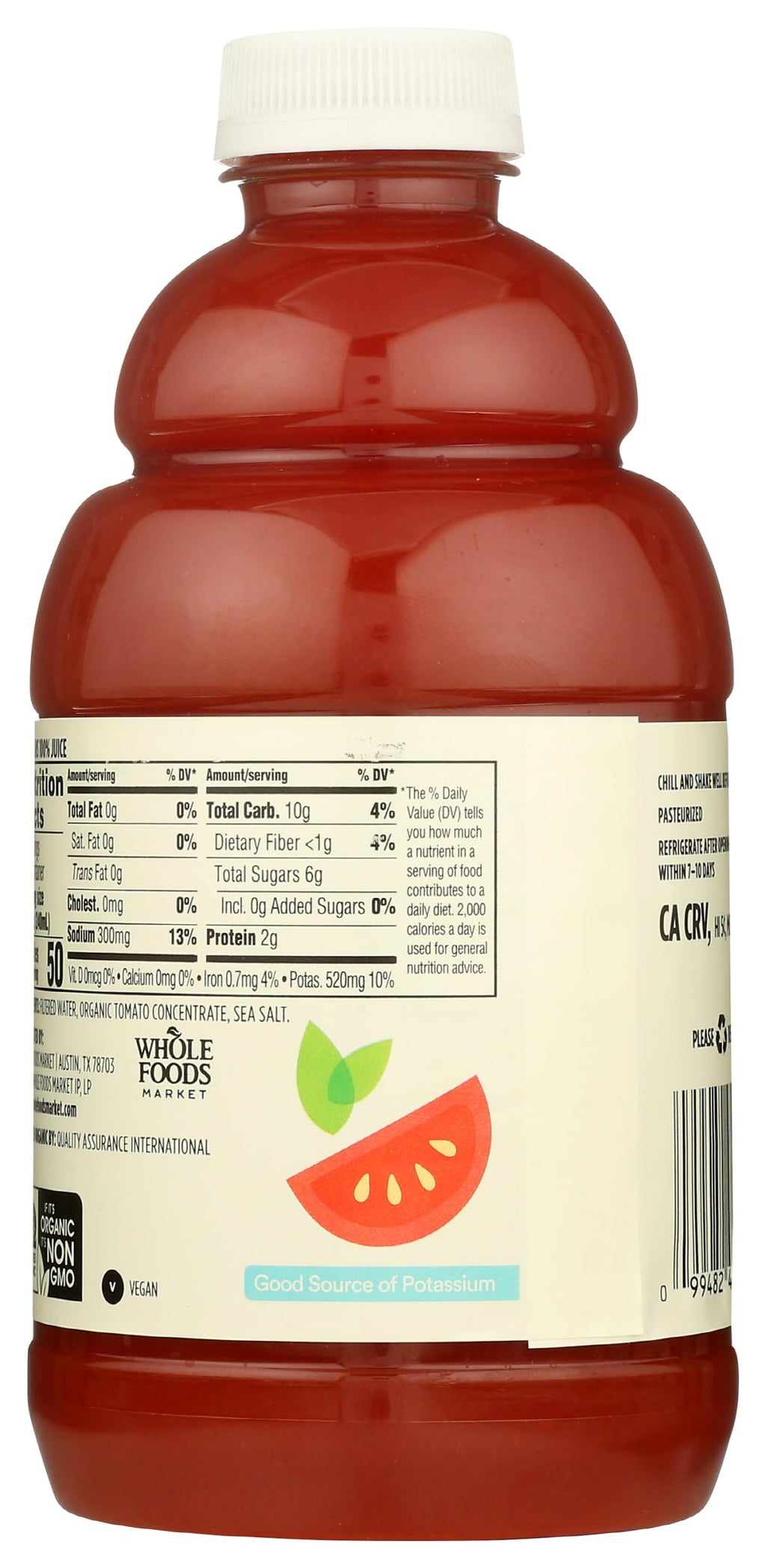 Organic Tomato Juice 32 Fl Oz 365 By Whole Foods Market