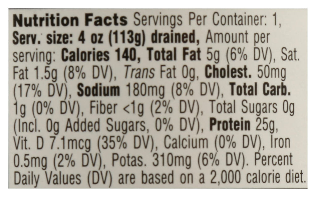 No Salt Albacore Tuna in Water 5 Oz 365 By Whole Foods Market