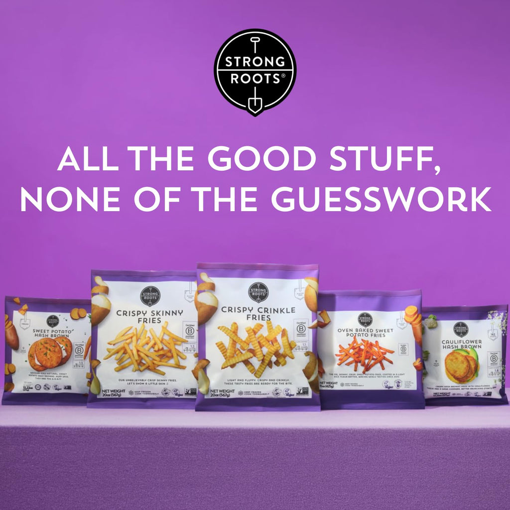 Sweet Potato Hash Browns 7 Frozen Patties 10.58 Oz Strong Roots