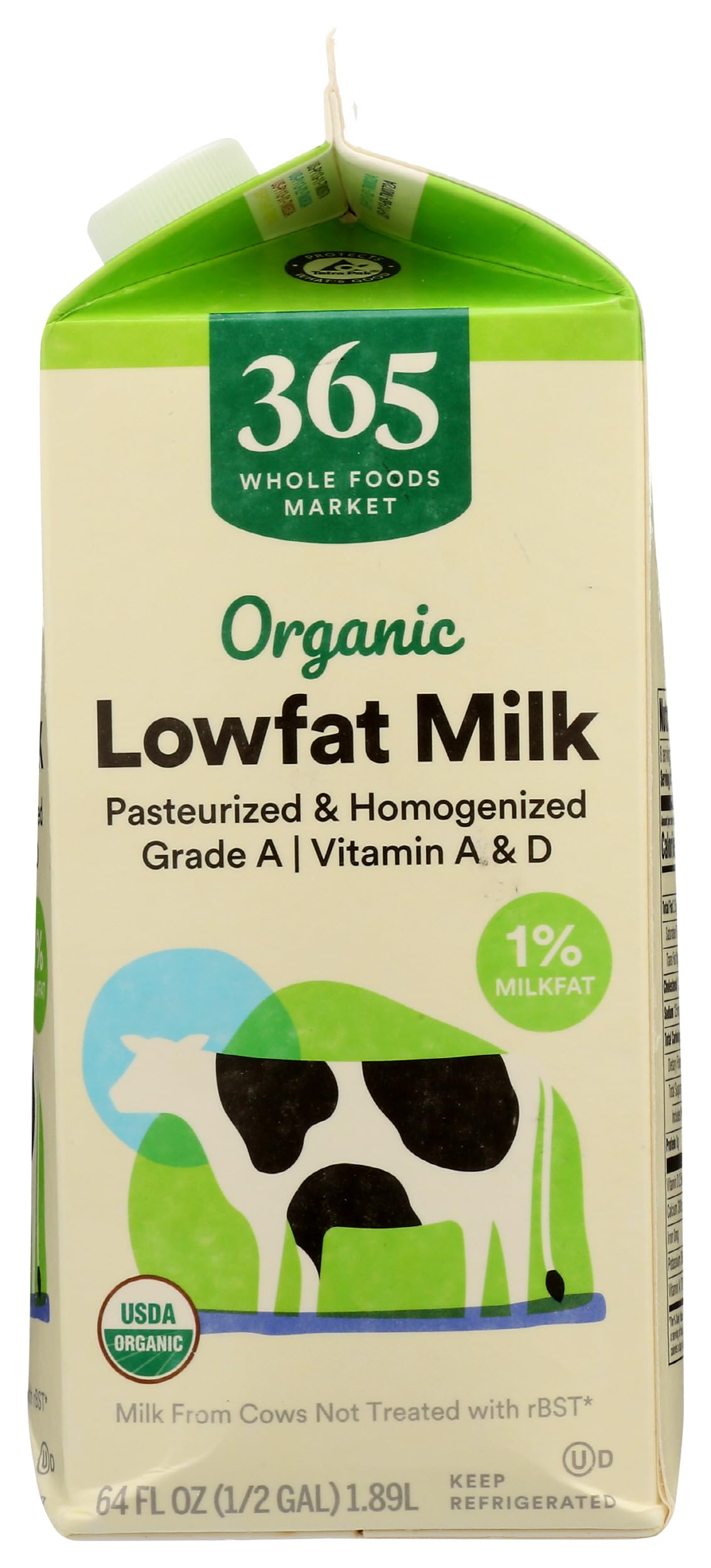 Organic Lowfat 1% Milk 64 Fl Oz 365 By Whole Foods Market