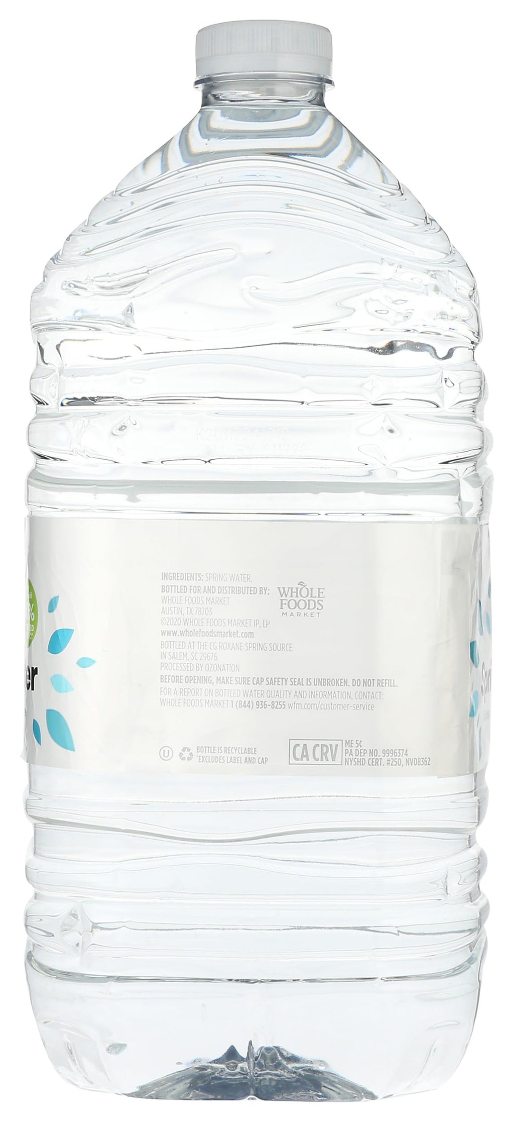 Spring Water 1 GL 128 FZ 365 By Whole Foods Market