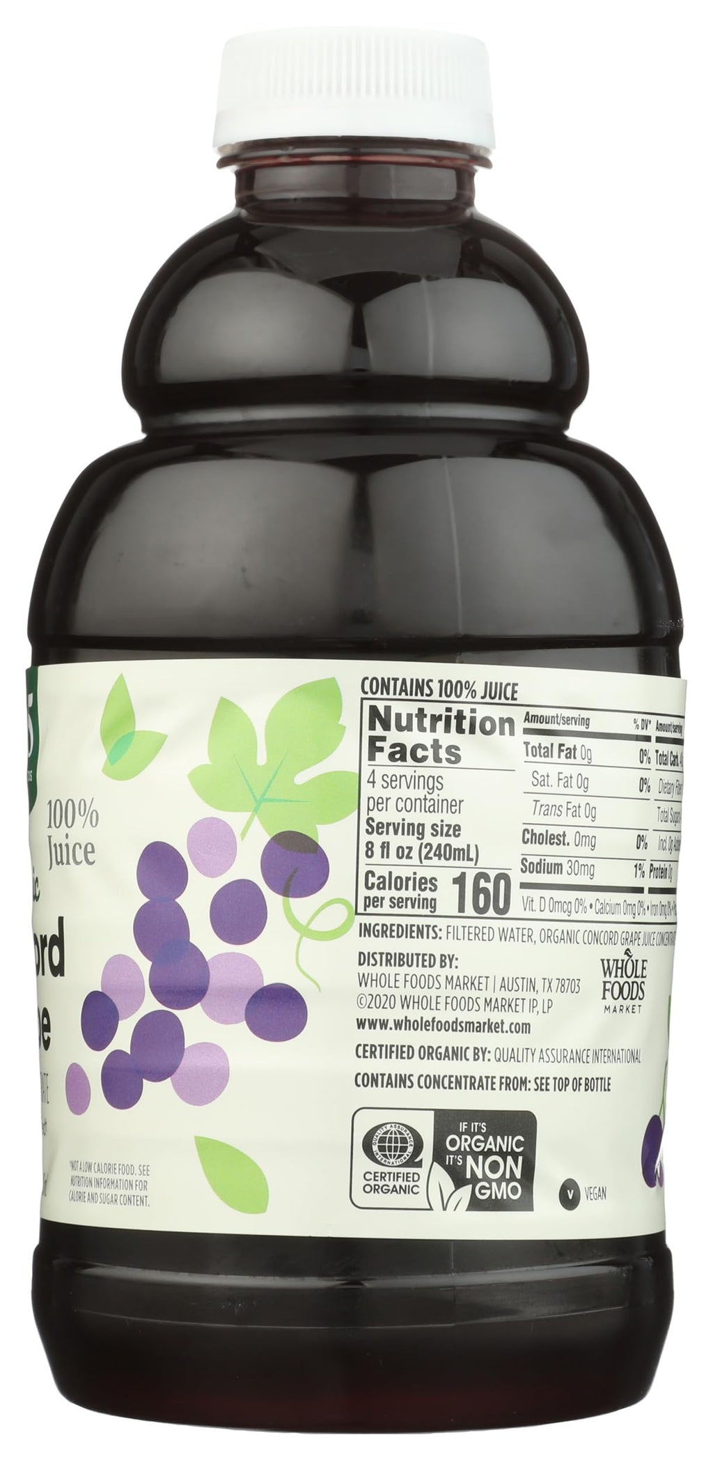 Organic Concord Grape Juice 32 Fl Oz 365 By Whole Foods Market