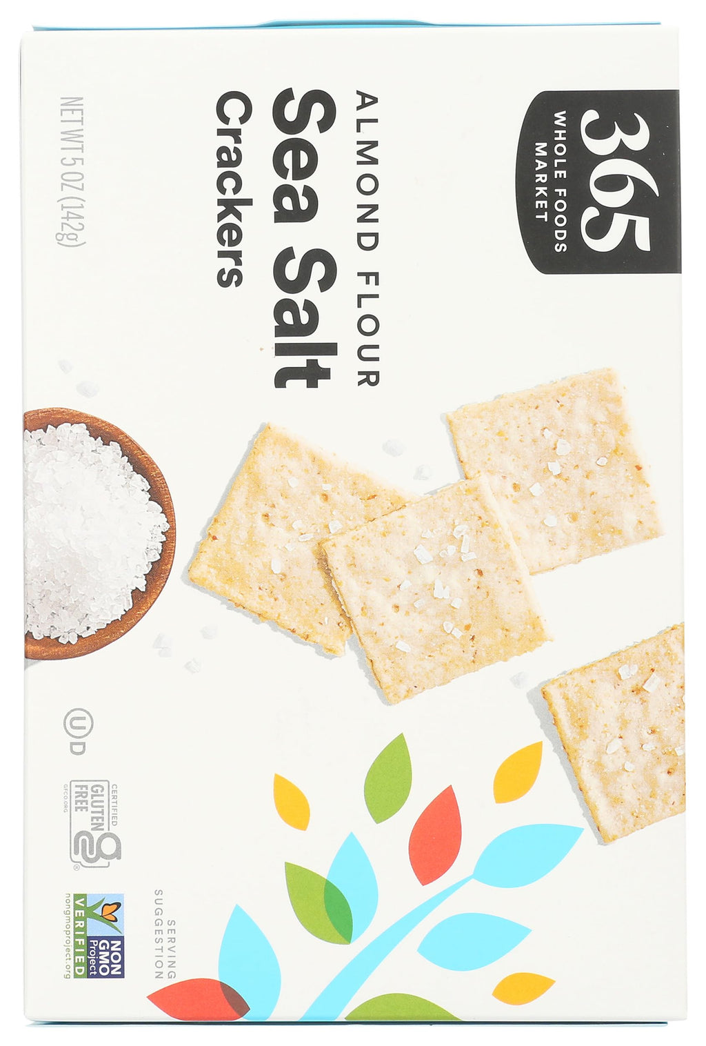 Rosemary Sea Salt Almond Flour Crackers 5 Oz 365 By Whole Foods Market