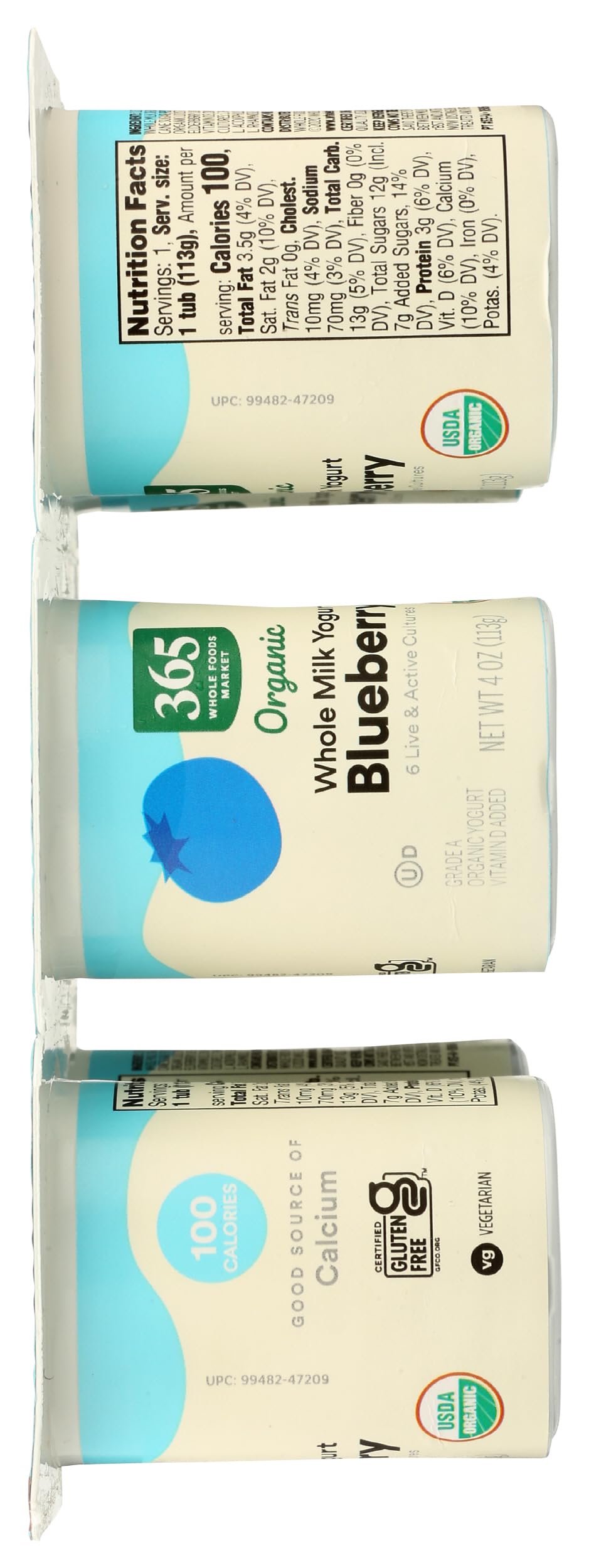 Organic Blueberry Whole Milk Yogurt 24 Oz 365 By Whole Foods Market