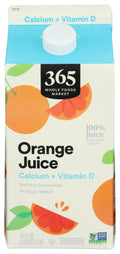 Orange Juice With Calcium And Vitamin D 52 Fl Oz 365 By Whole Foods Market