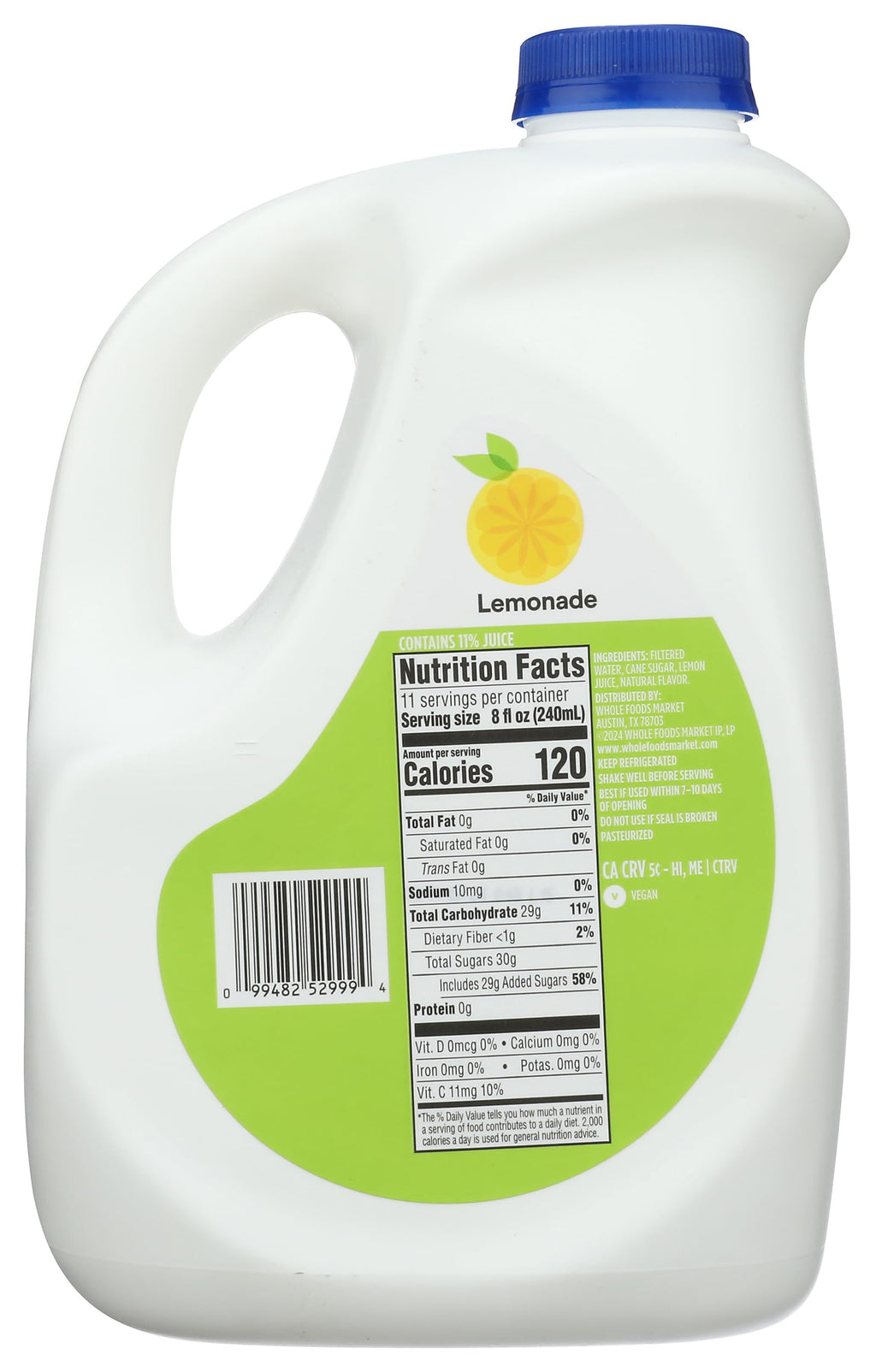 Lemonade 89 Fl Oz 365 By Whole Foods Market