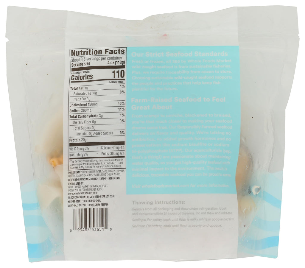 Seafood Medley 14 Oz 365 By Whole Foods Market