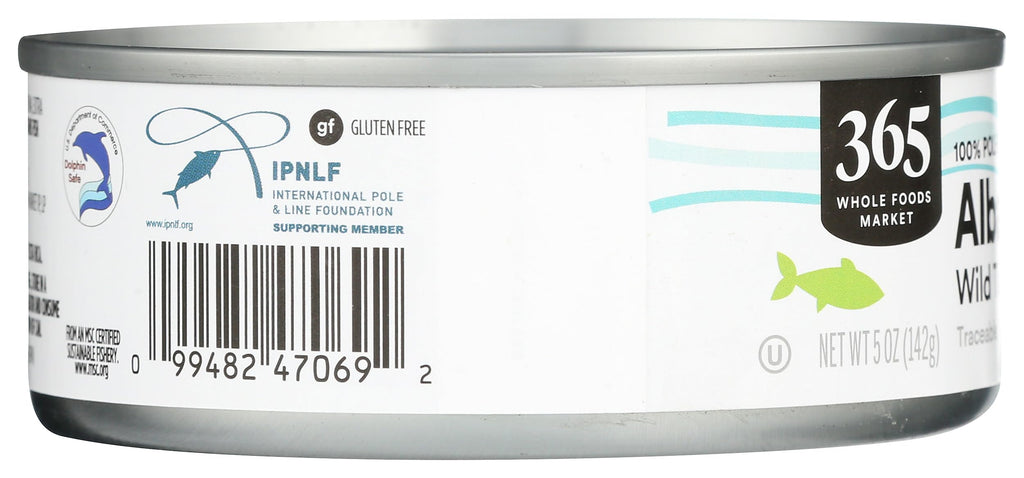 No Salt Albacore Tuna in Extra Virgin Olive Oil 5 Oz 365 By Whole Foods Market