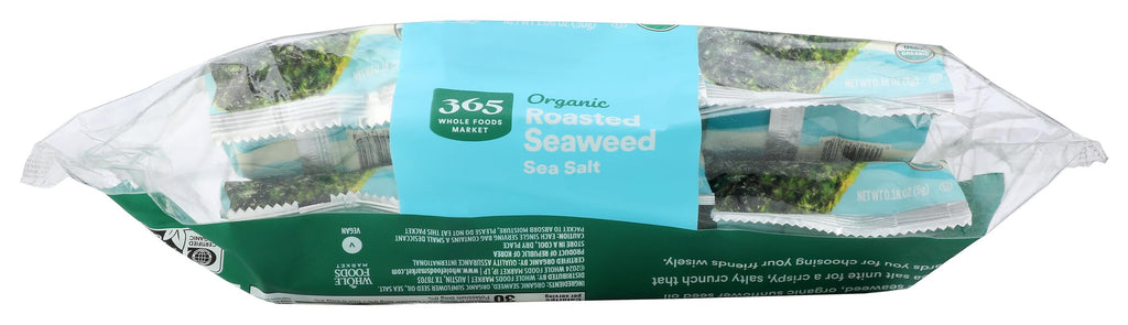 Organic Sea Salt Roasted Seaweed 6 Count 1.06 Oz 365 By Whole Foods Market
