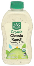 Organic Family Size Classic Ranch Dressing 21.8 Oz 365 By Whole Foods Market