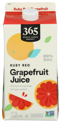 Ruby Red Grapefruit Juice 52 Fl Oz 365 By Whole Foods Market