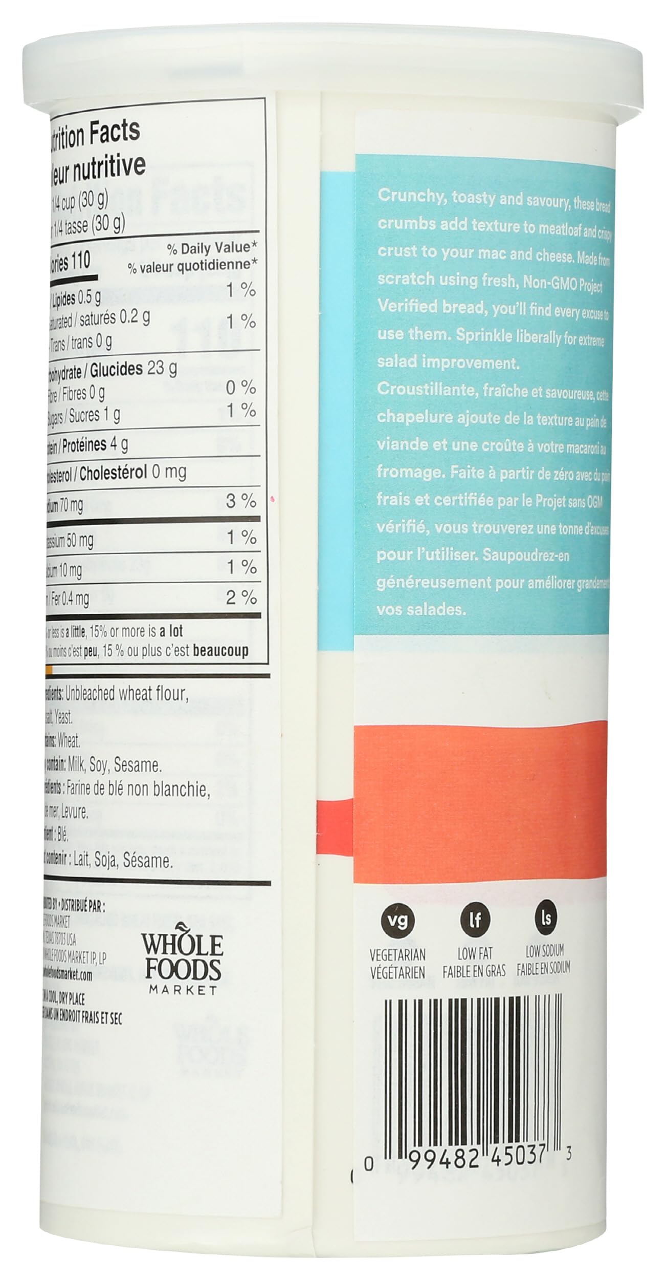 Original Bread Crumbs 15 Oz 365 By Whole Foods Market