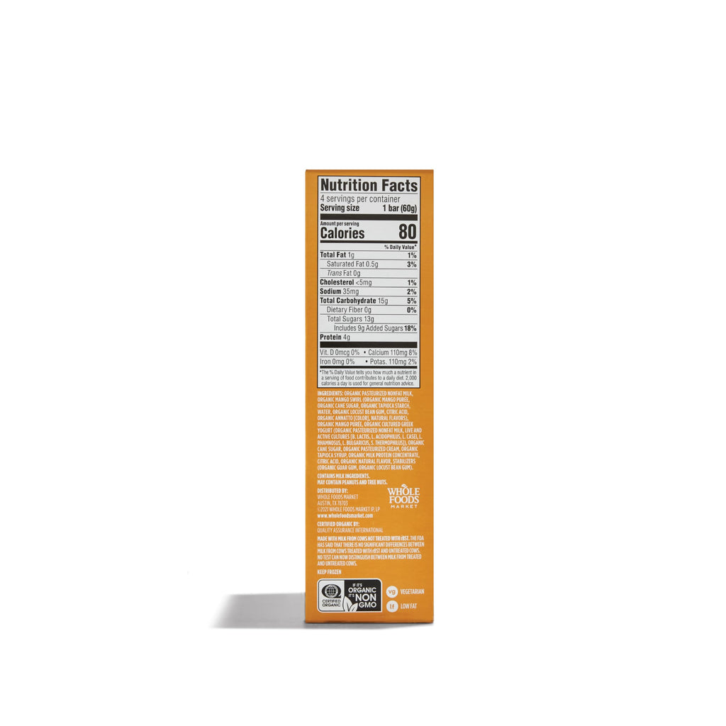 Greek Yogurt Bar Mango Organic 10 Ounce 1 Count 365 By Whole Foods Market
