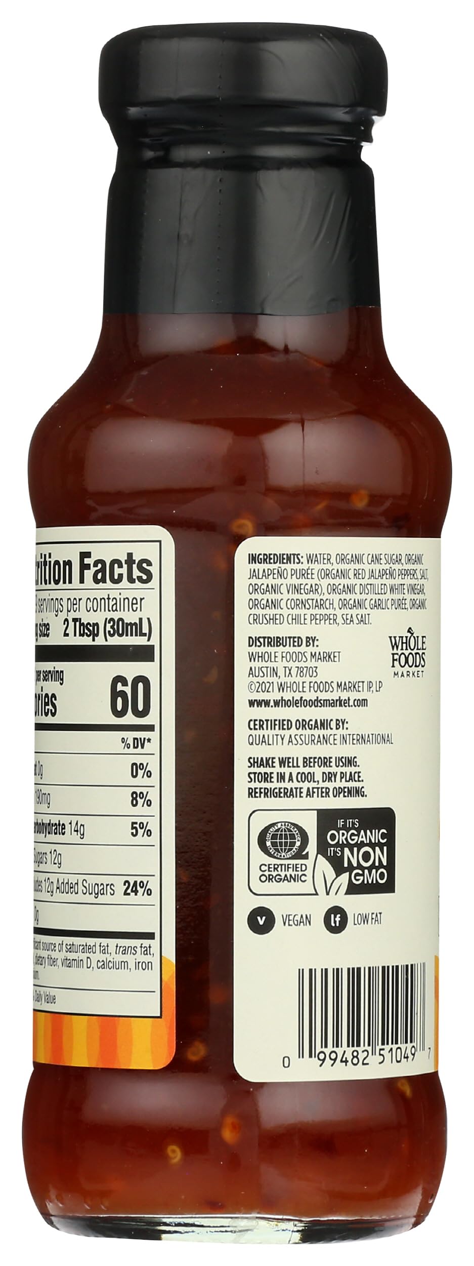 Organic Sweet Chili Sauce 9 Fl Oz 365 By Whole Foods Market