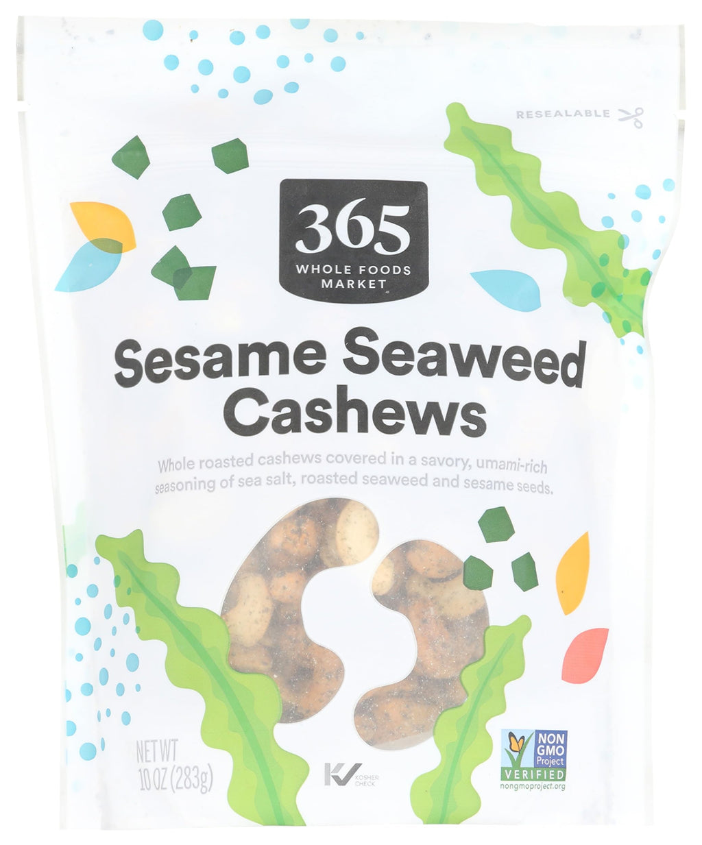 Cashews Seaweed Seasoned 10 Oz 365 By Whole Foods Market