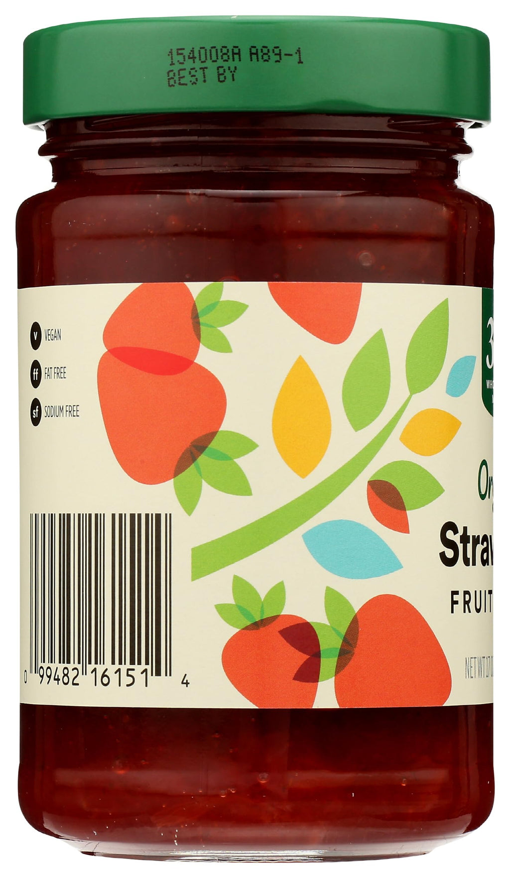Organic Strawberry Fruit Spread 17 Oz 1 Count 365 By Whole Foods Market
