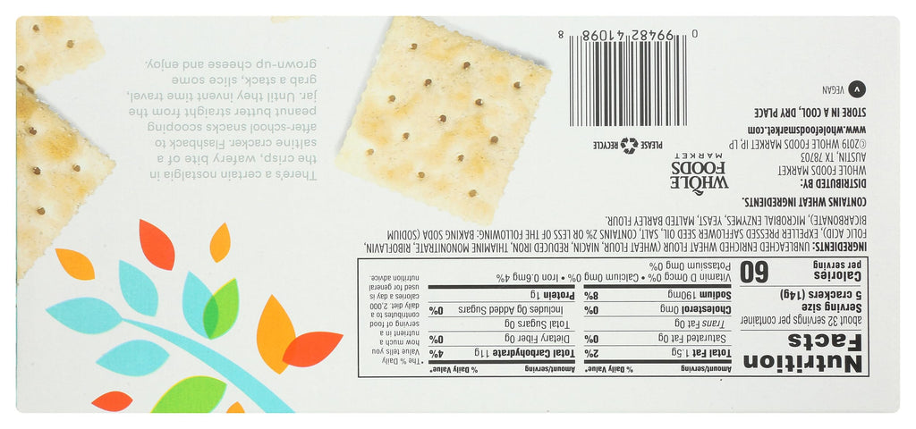 Salted Saltine Crackers 16 Oz 1 Count 365 By Whole Foods Market