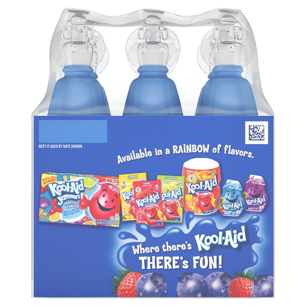 Kool-Aid Bursts Berry Blue Soft Drink 6.75 fl oz 6 Bottles 2 Pack