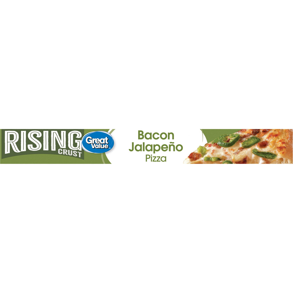 Great Value Rising Crust Bacon Jalapeno Frozen Pizza 27.95 Oz