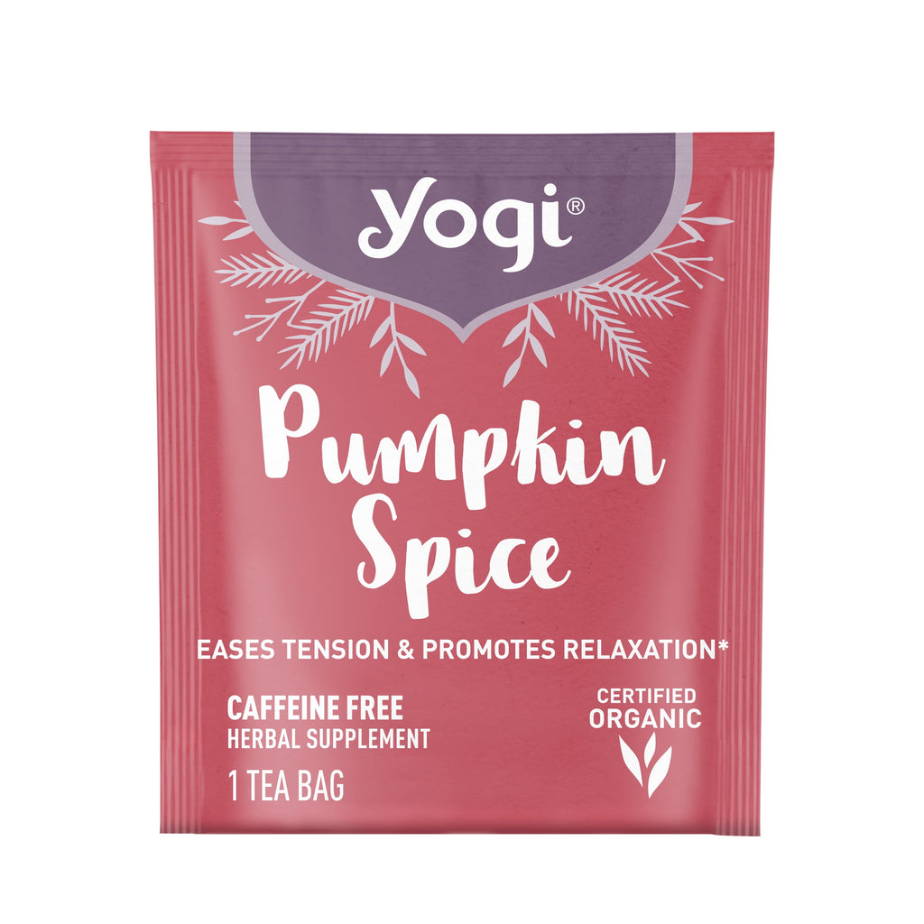Yogi Pumpkin Spice Organic Herbal Wellness Tea Bags 1.12 oz 16 Count