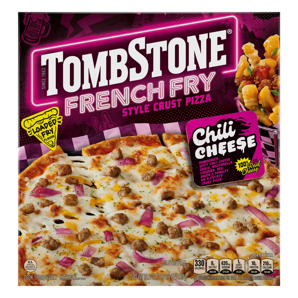 Tombstone Chili Cheese French Fry Style Crust Frozen Pizza 18.8 Oz