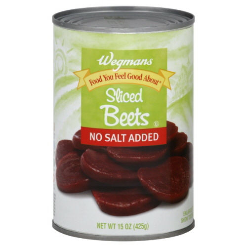 Wegmans No Salt Added Sliced Beets 15 Oz