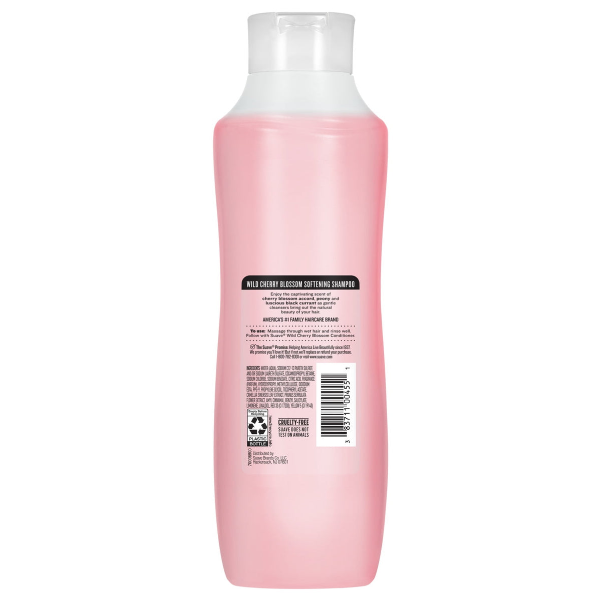 Suave Wild Cherry Blossom Softening Shampoo with Cherry Blossom Extract & Vitamin E 22.5 fl oz