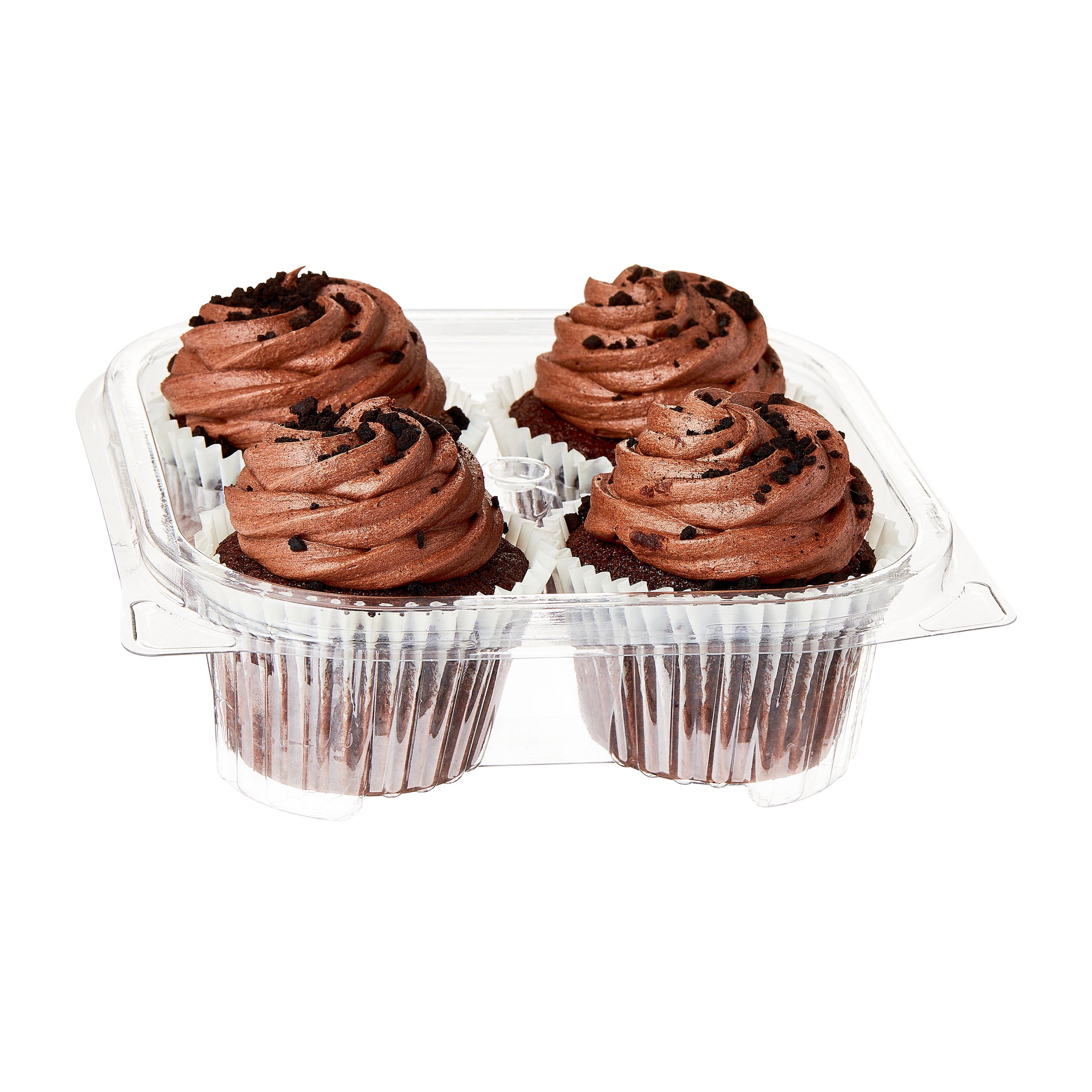Fudge Brownie Cupcakes 11.7 Oz 4 Count Marketside