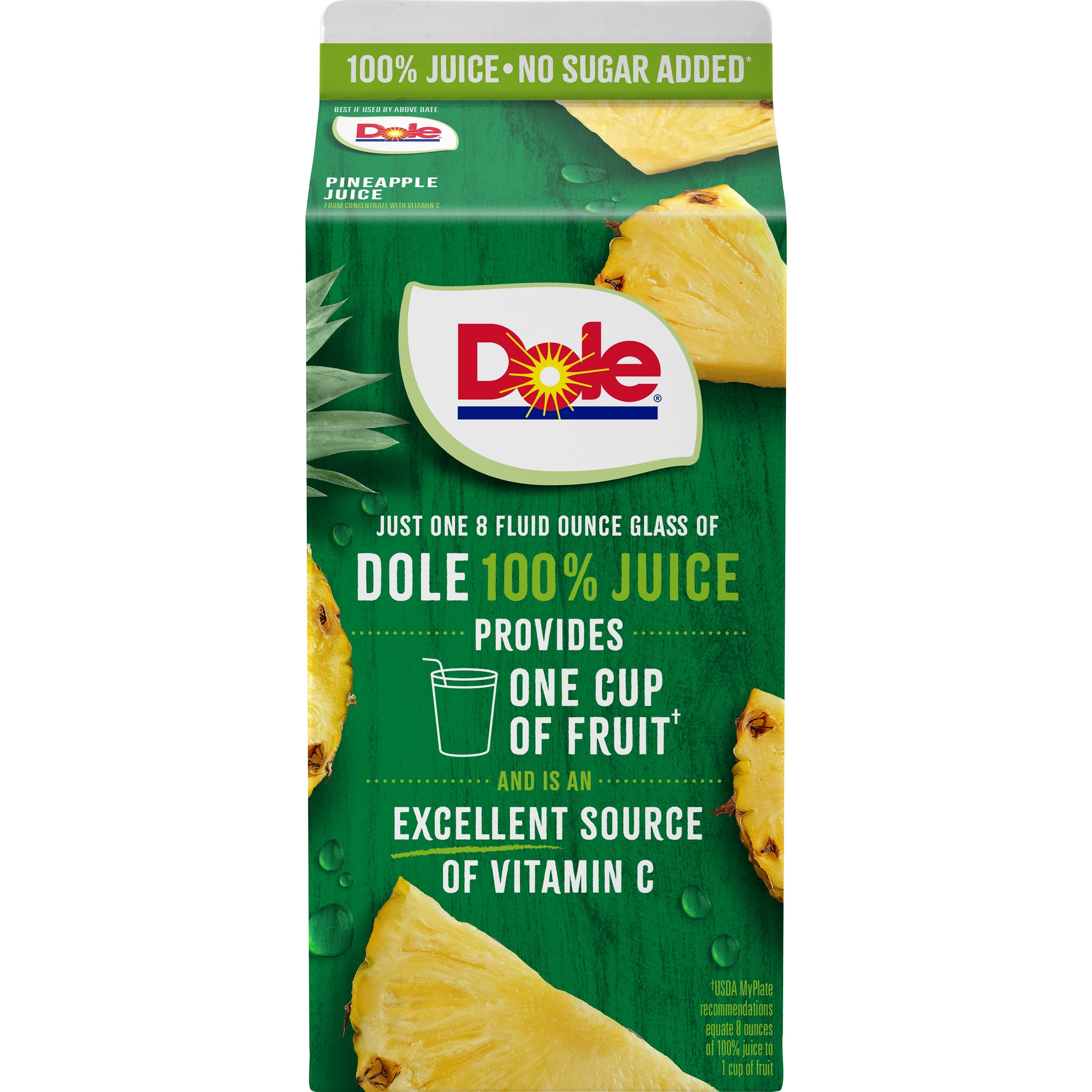 Dole 100% Chilled Pineapple Juice 52 fl oz Bottle