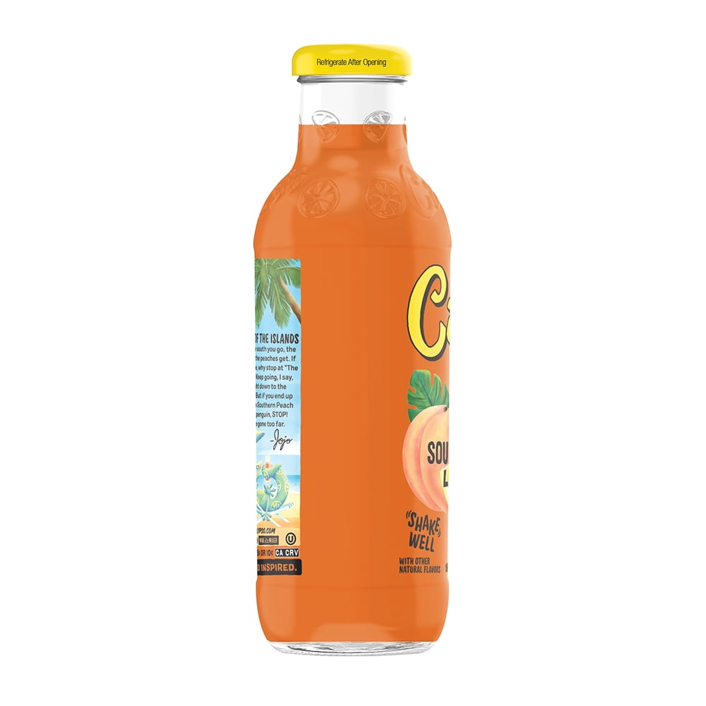 Calypso Southern Peach Lemonade 16 fl oz Bottle