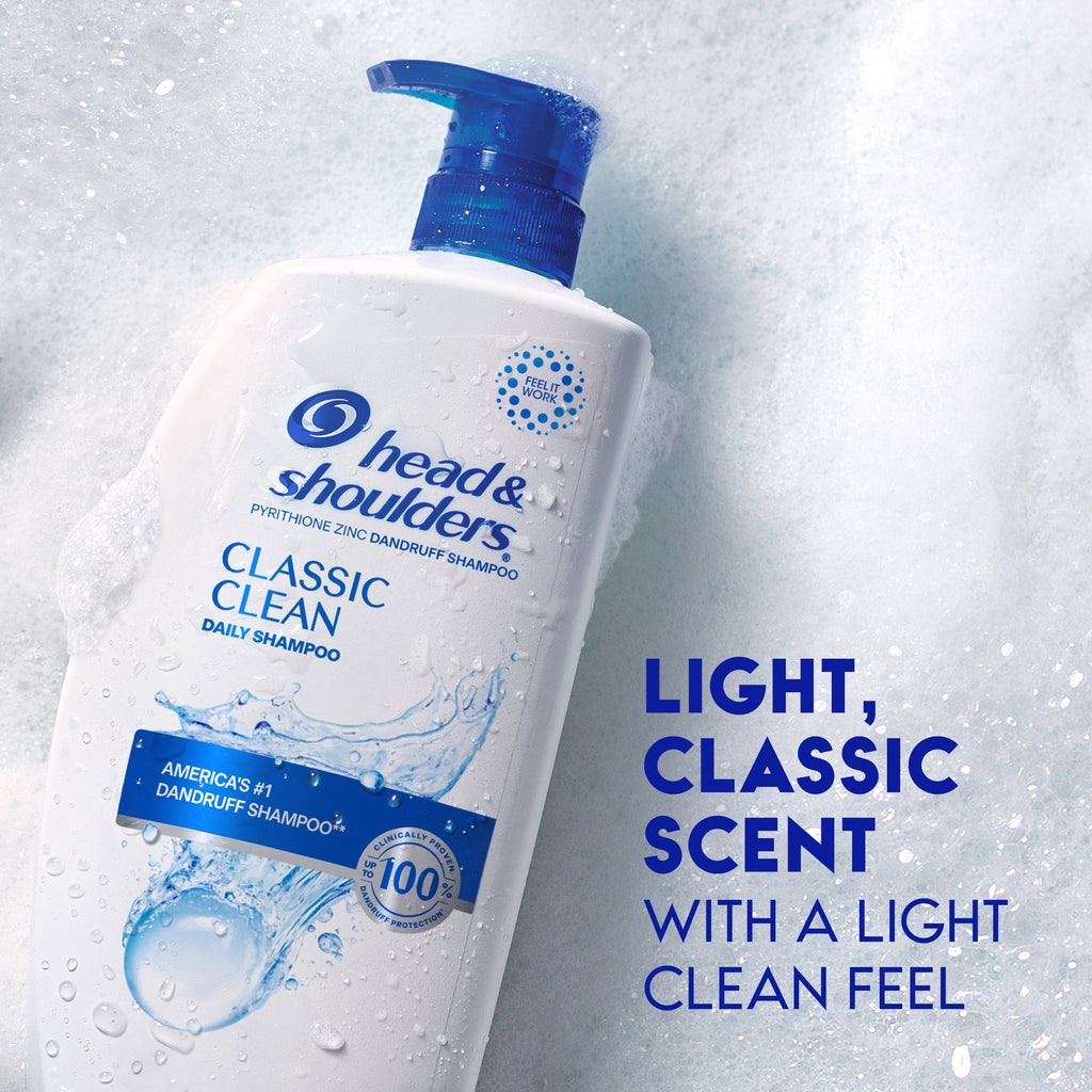 Head & Shoulders Classic Clean Dandruff Shampoo 1% Pyrithione Zinc 28.2 fl oz