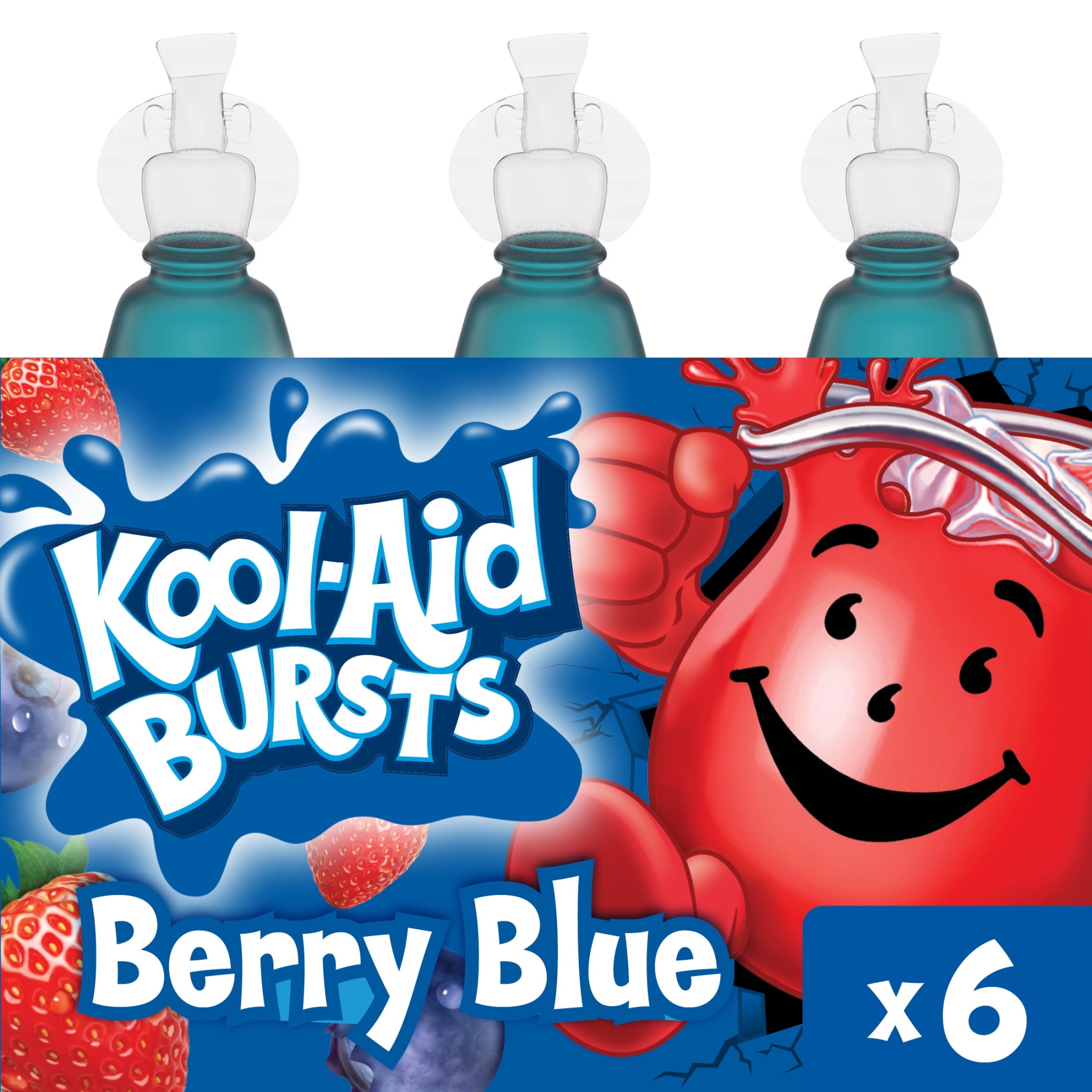 Kool-Aid Bursts Berry Blue Soft Drink 6.75 fl oz 6 Bottles 2 Pack