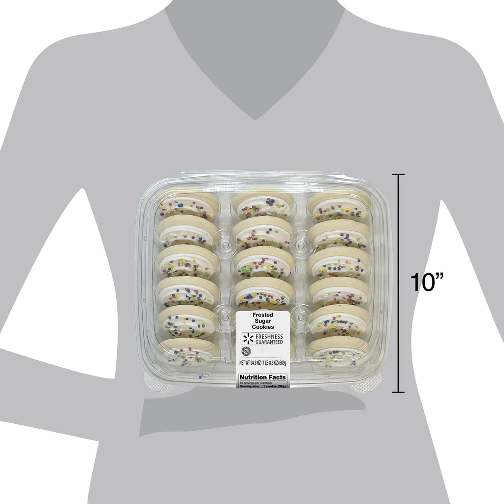 Frosted Sugar Cookies 24.3 Oz 18 Count Freshness Guaranteed