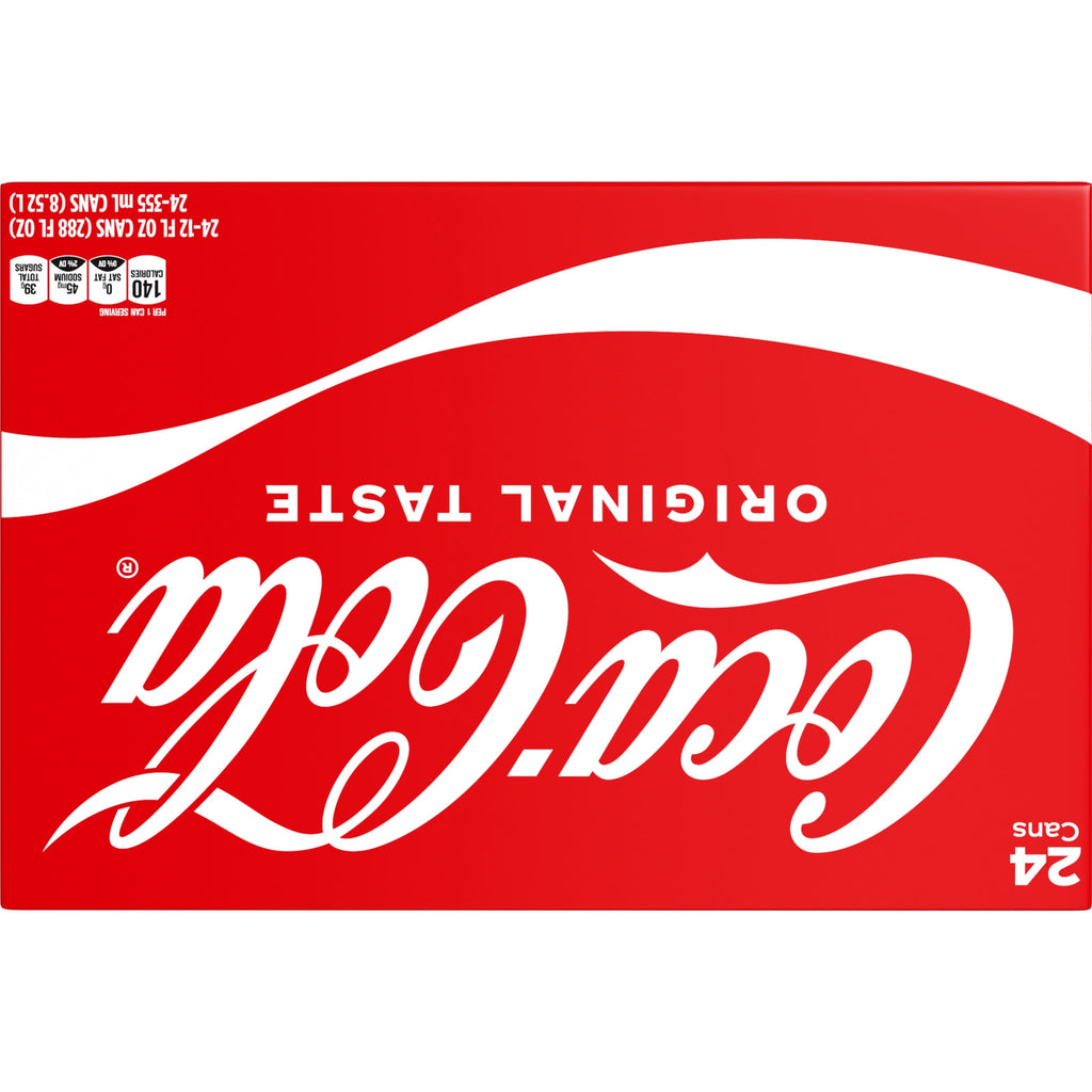 Soda Pop Cans 12 Fl Oz 24 Pack Coca-Cola