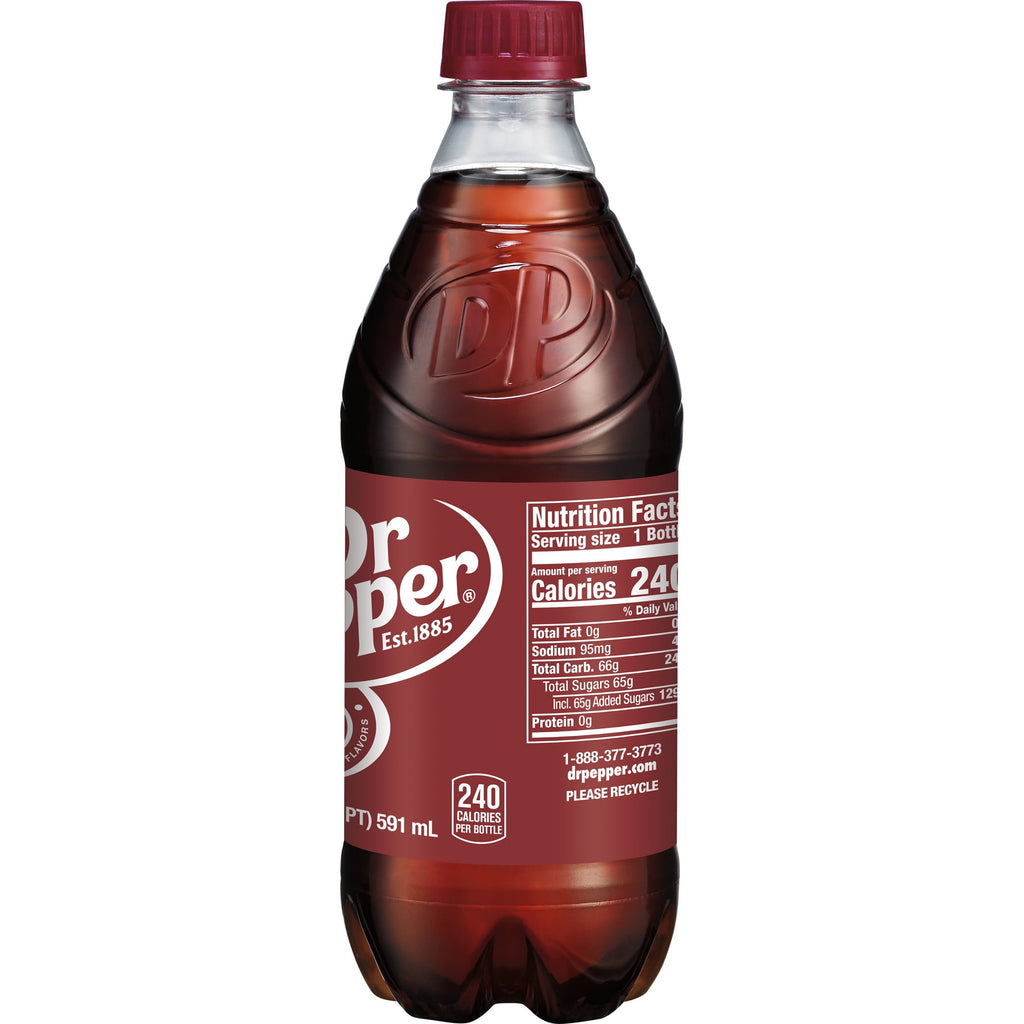 Dr Pepper Soda Pop Bottle 20 Fl Oz