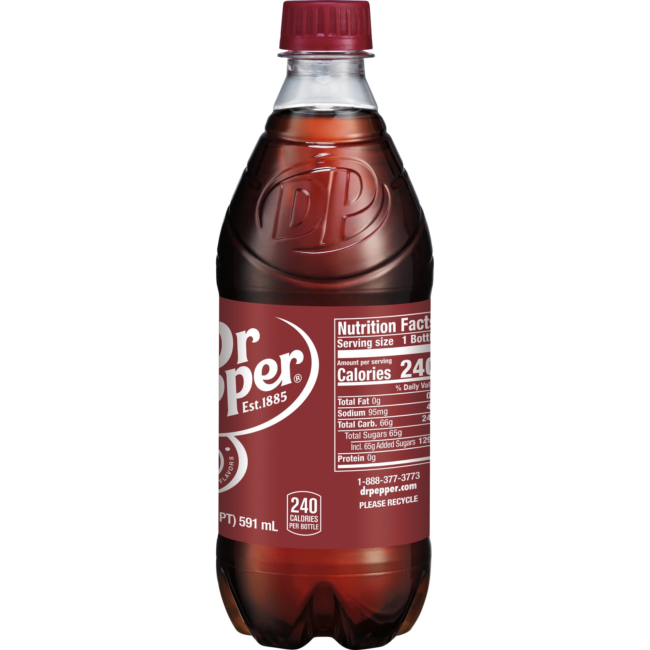 Dr Pepper Soda Pop Bottle 20 Fl Oz