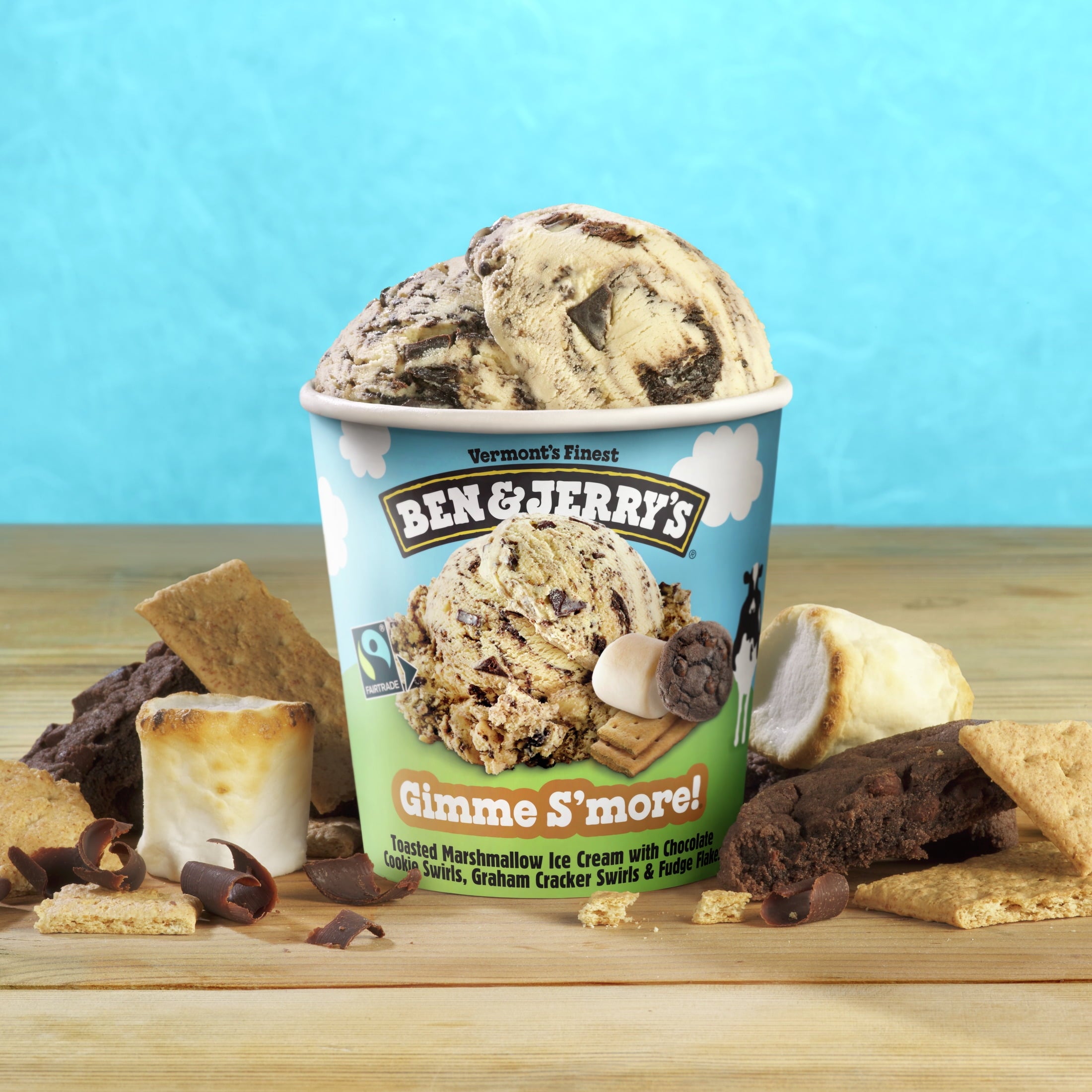 Ben & Jerry's Gimme Smore Toasted Marshmallow Ice Cream 1 Pint