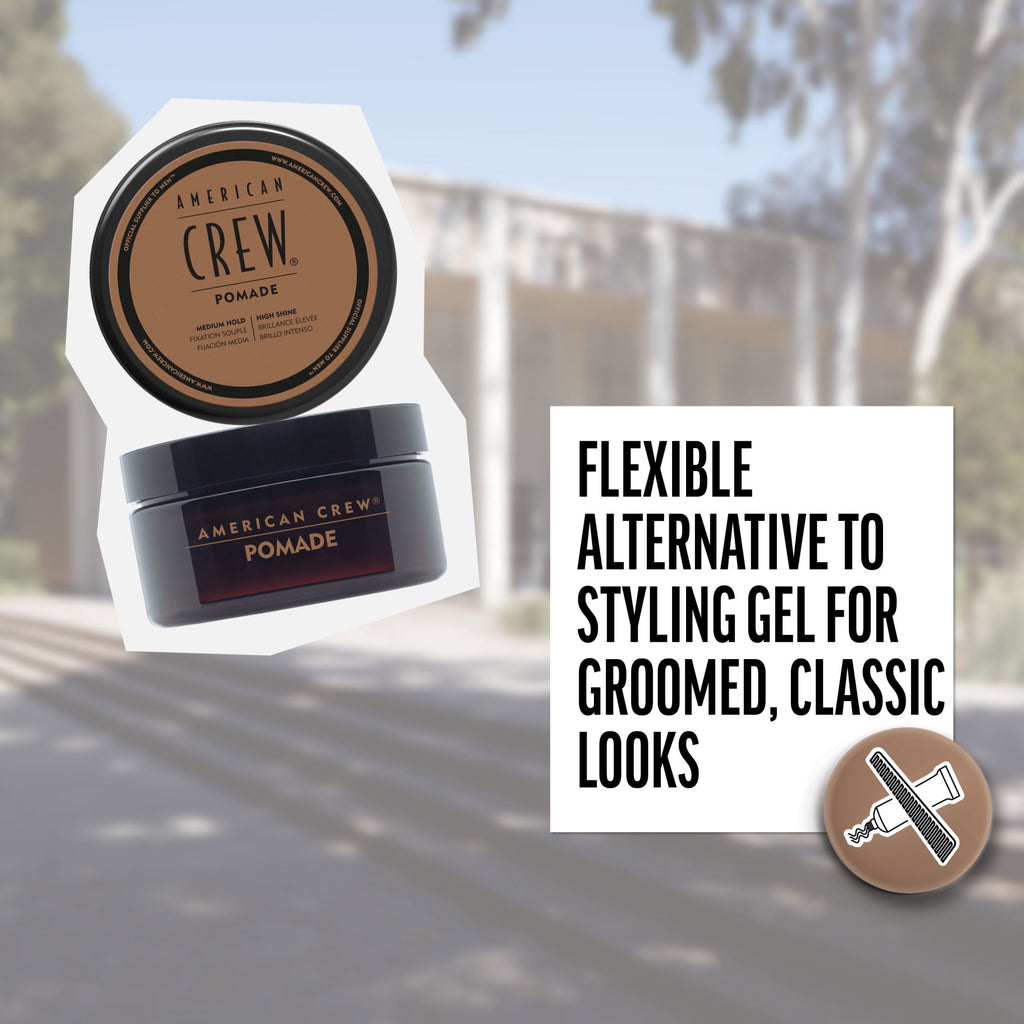 American Crew Men's Hair Pomade Medium Hold High Shine 3 oz