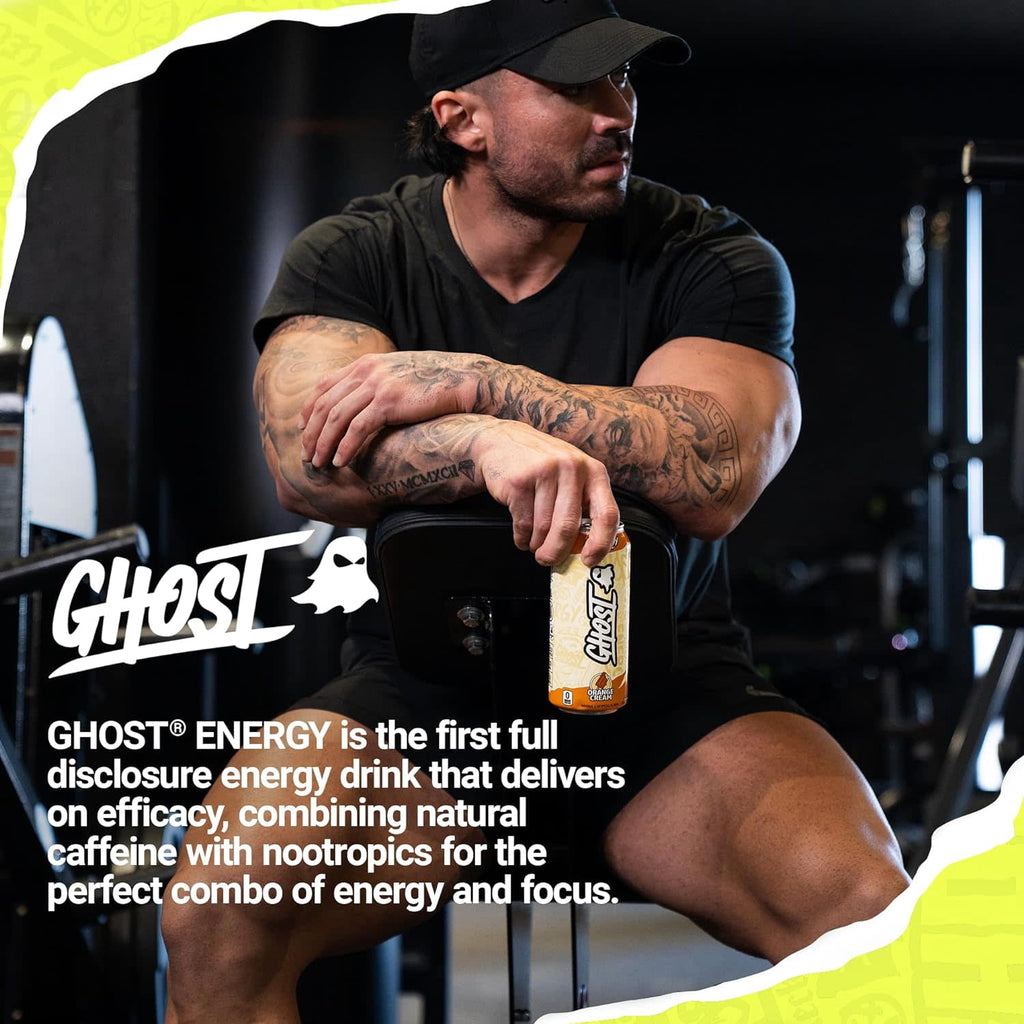 GHOST Energy Orange Cream Zero Sugar Energy Drink 16 fl oz Single Can