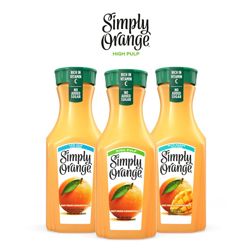 Simply Orange High Pulp Orange Juice 46 fl oz Bottle