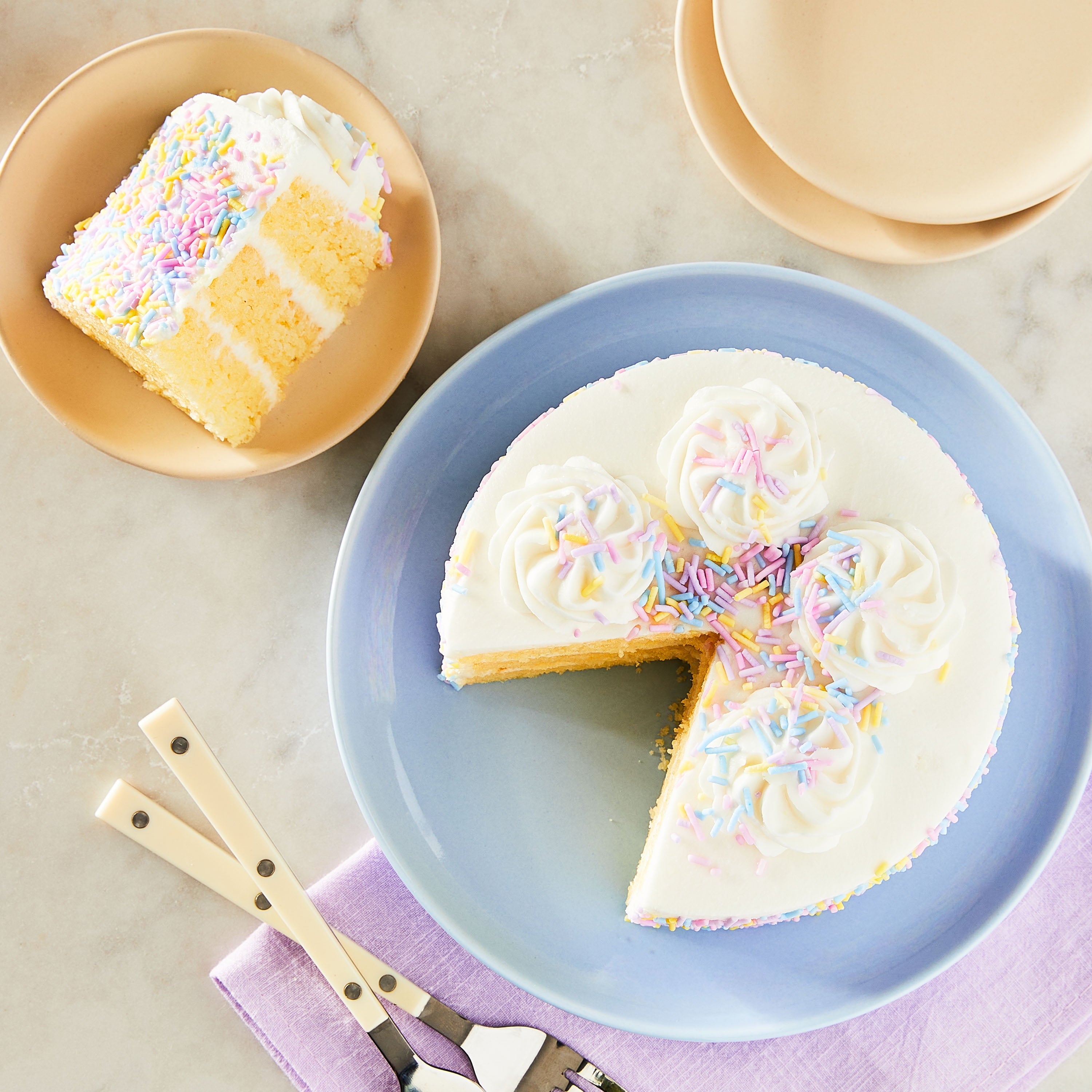 Triple Layer Celebration Cake with Sprinkles 20.5 Oz Marketside