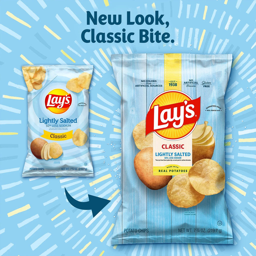 Lightly Salted Potato Chips 7.75 Oz Lay's