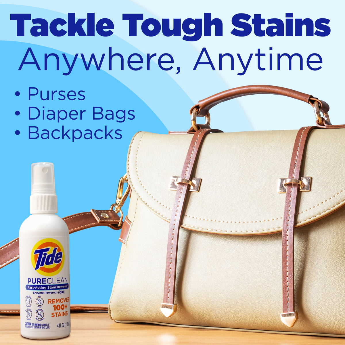 Tide PureClean Enzyme Powered Stain Remover with OXI 4 fl oz