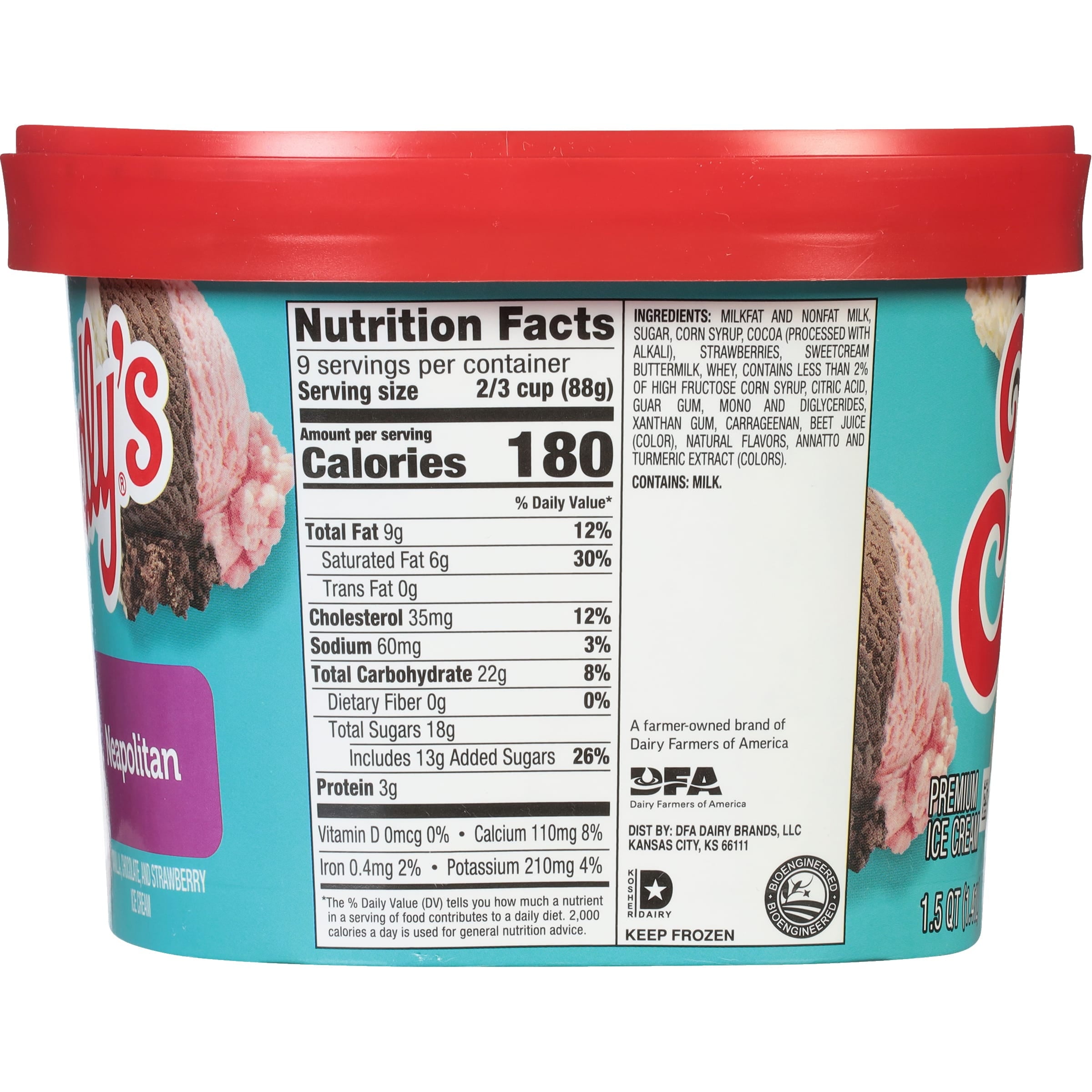 Friendly's Rich and Creamy Vanilla Chocolate Strawberry Ice Cream 48 Fl Oz