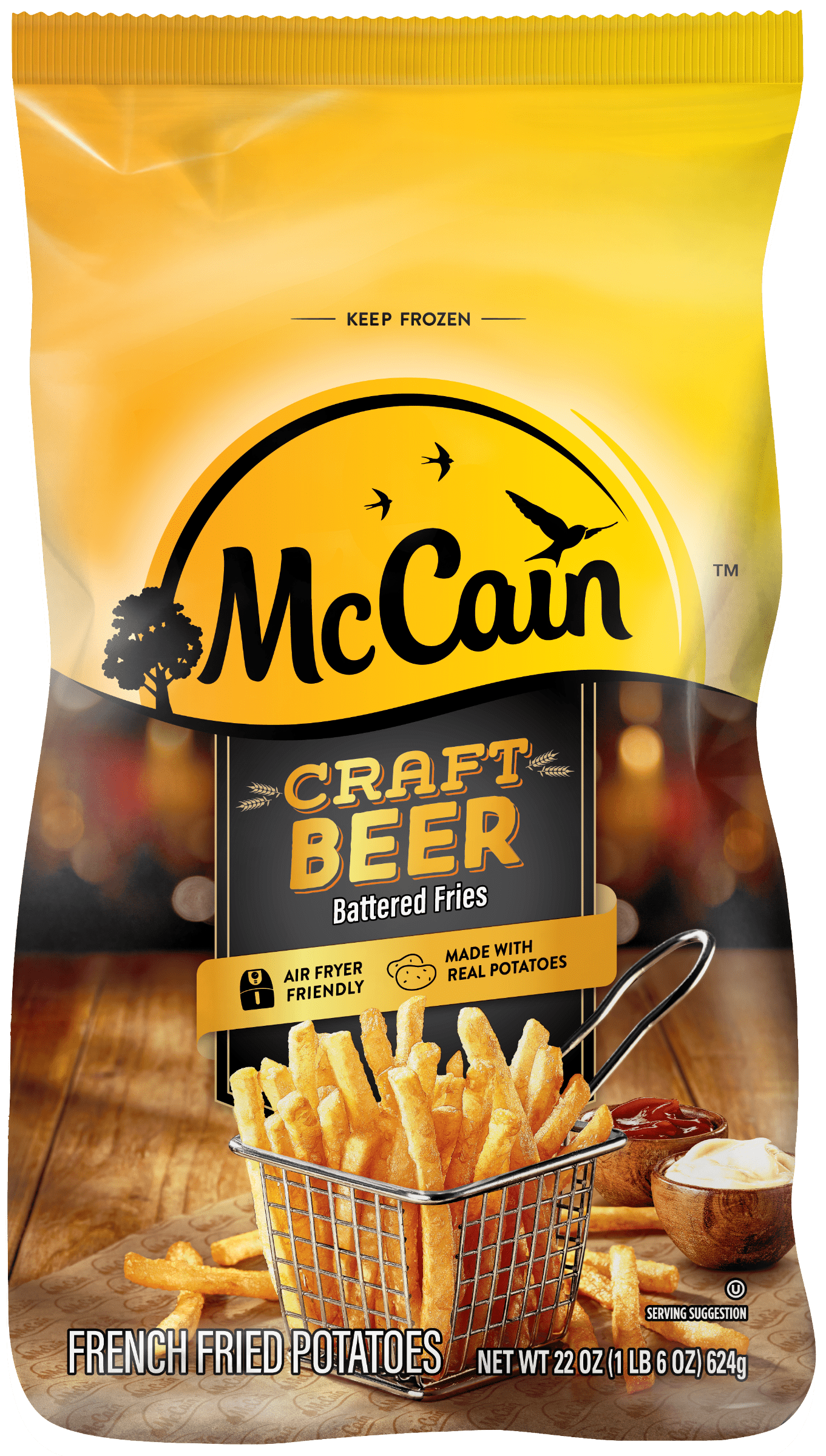 McCain Craft Beer Battered Thin Cut Frozen French Fries 22 Oz