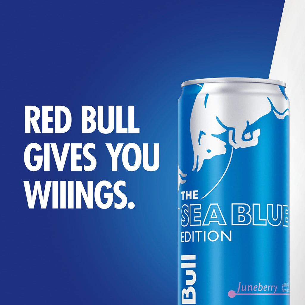 Red Bull Sea Blue Edition Energy Drink Juneberry 12 fl oz Single Can