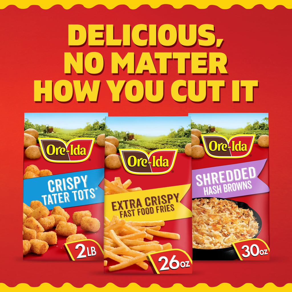 Ore-Ida Extra Crispy Fast Food Fries Frozen Potatoes 26 Oz