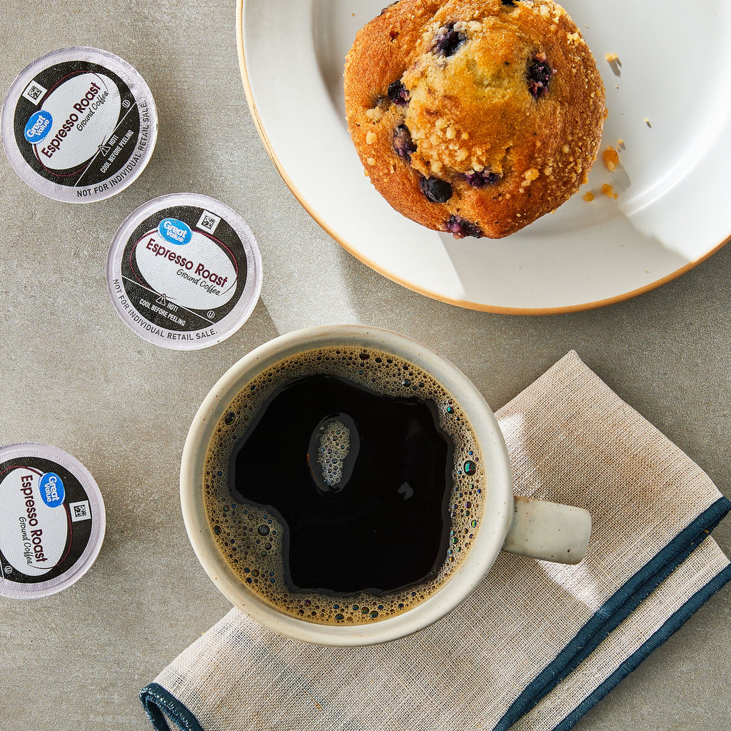 Great Value Espresso Dark Roast Single Serve Coffee Pods 12 Count