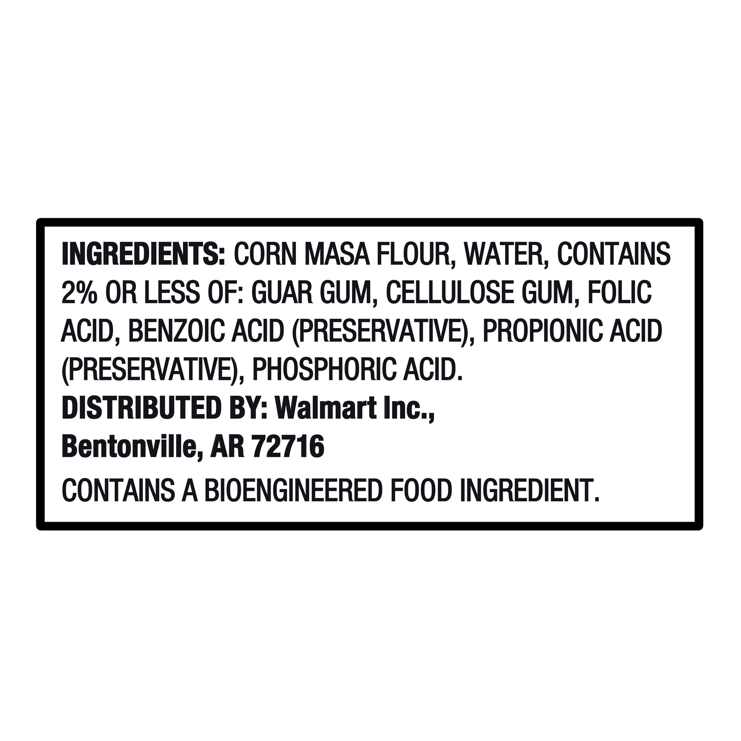 White Corn Tortillas 30 Count Great Value